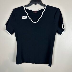 Color works large p2p 17-1/2. 22-1/2 length  beading along neckline